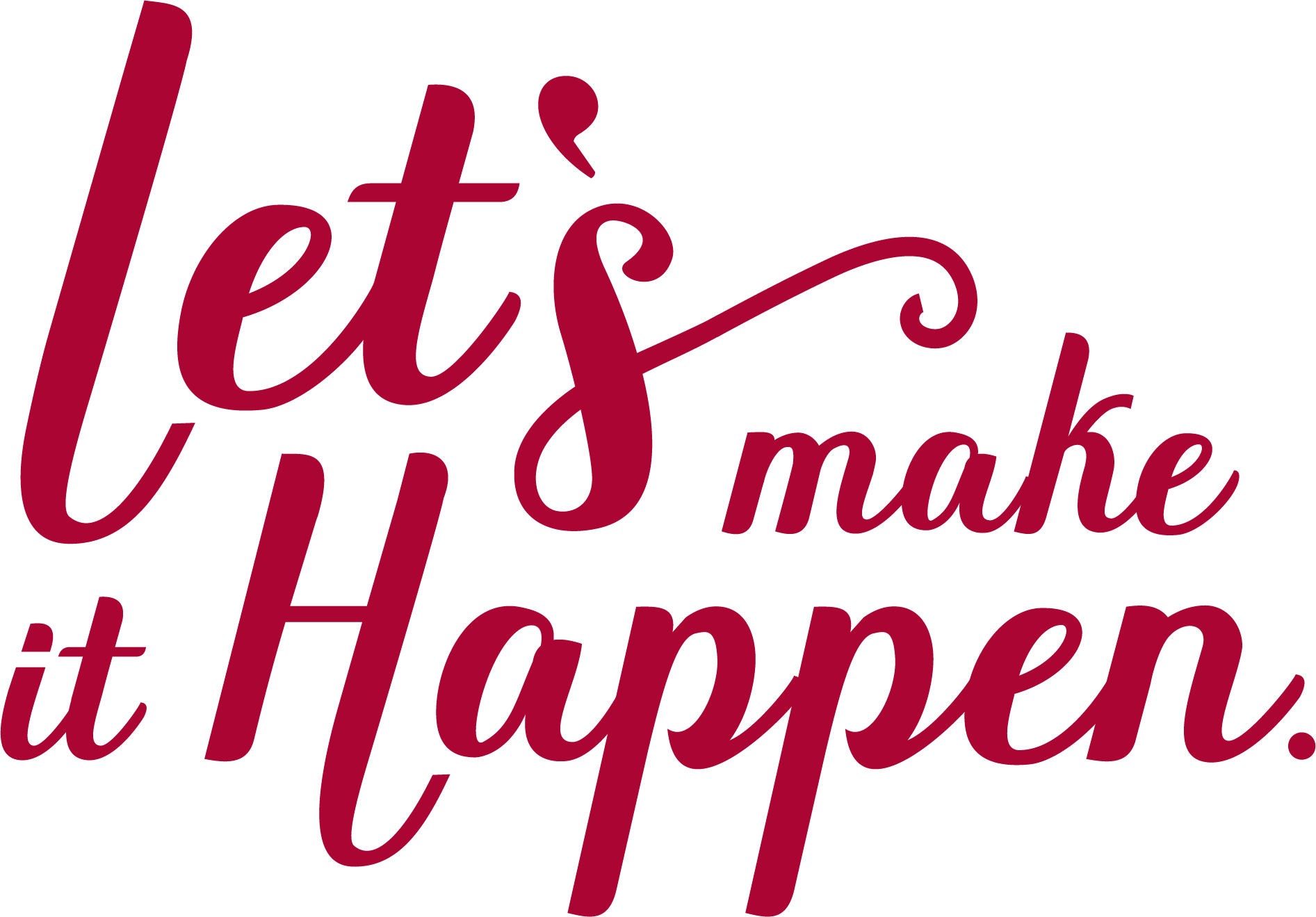 Lets make it happen logo